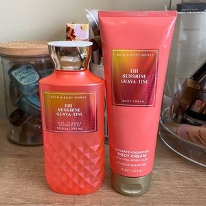 Fiji Sunshine Guava-tini duo from bath and body works